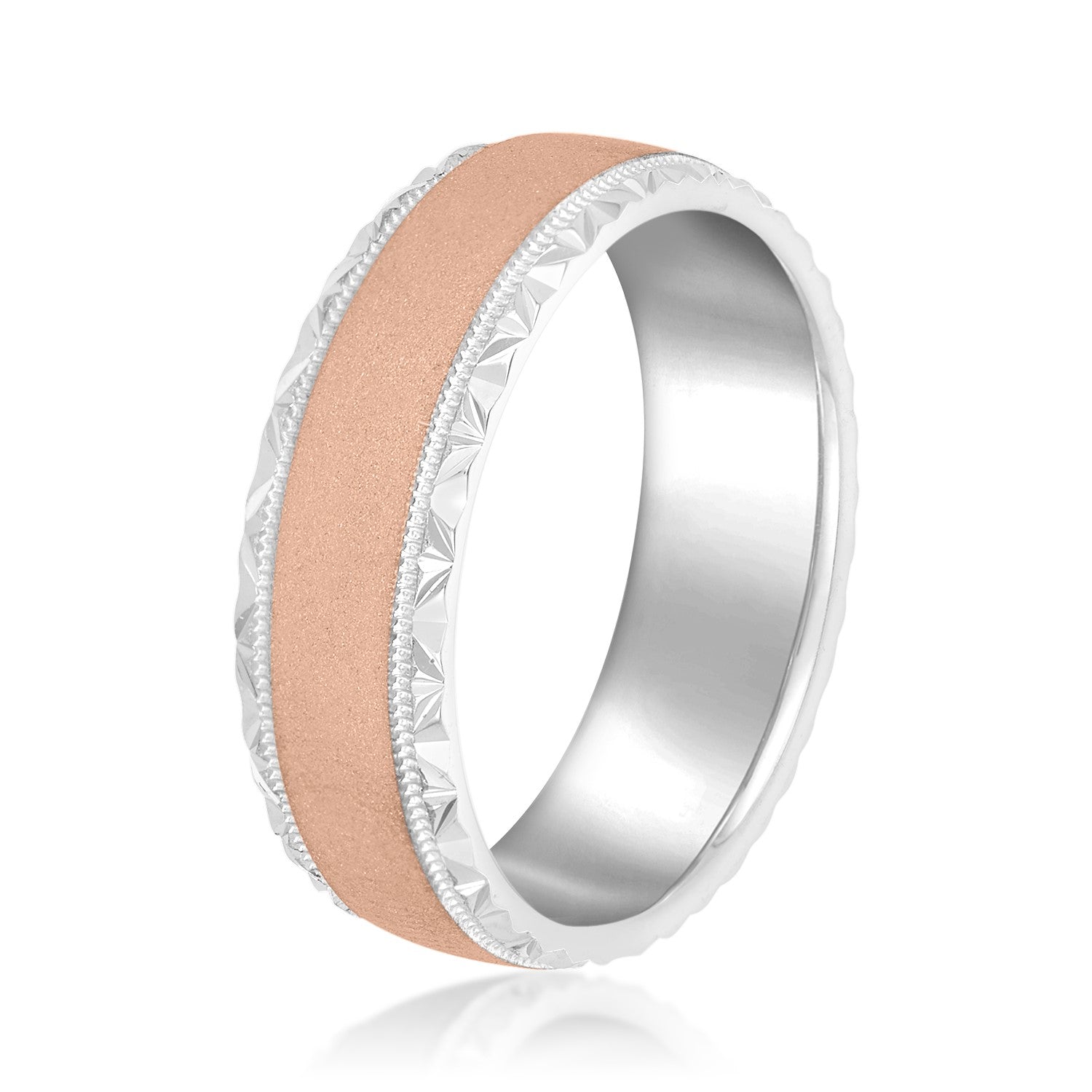 Men's Hammered Edge Band-VIRABYANI